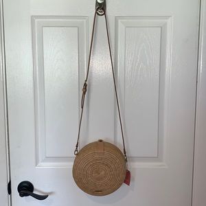 Manava handmade crossbody round bag. NWT